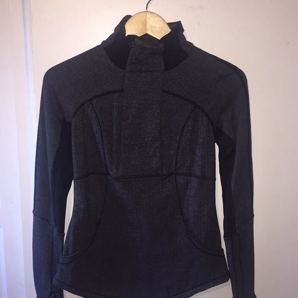 Lululemon base runner 1/2zip heathered herringbone - Picture 2 of 9